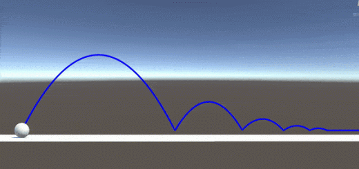 Simulating and visualizing the motion of the bouncing objects in Unity3D