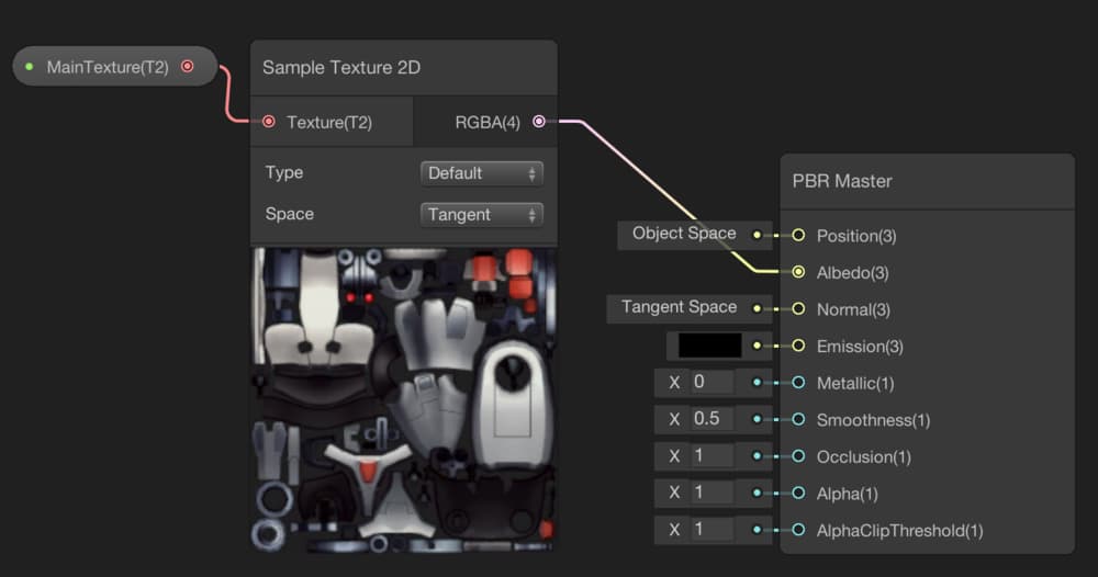 Adding texture to PBR Graph