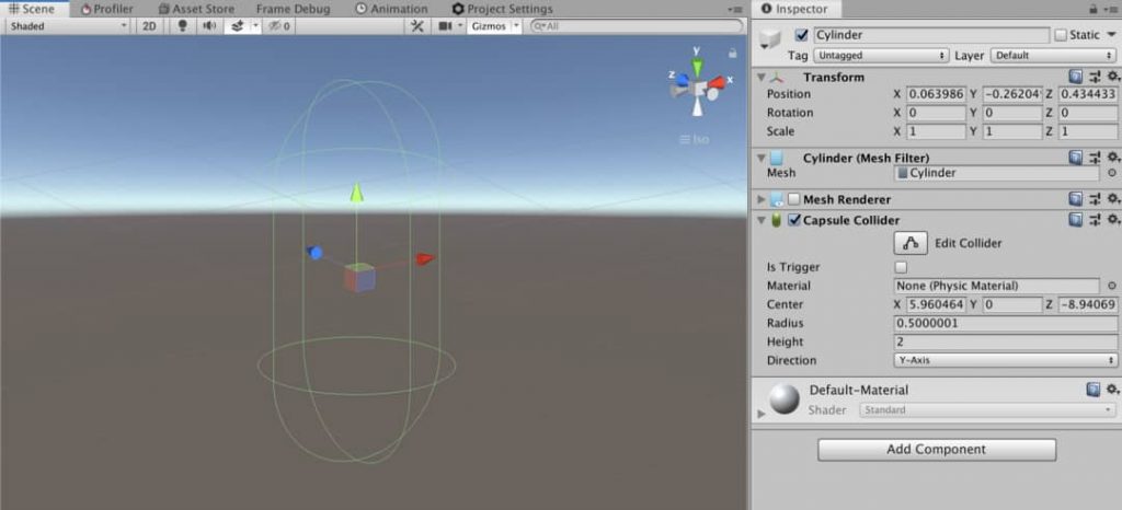 Capsule Collider in Unity3D