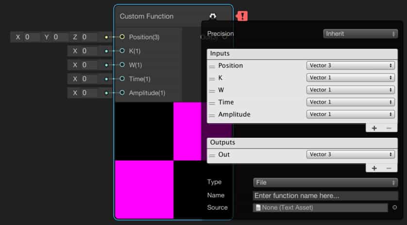 Shader Graph Custom Function Node