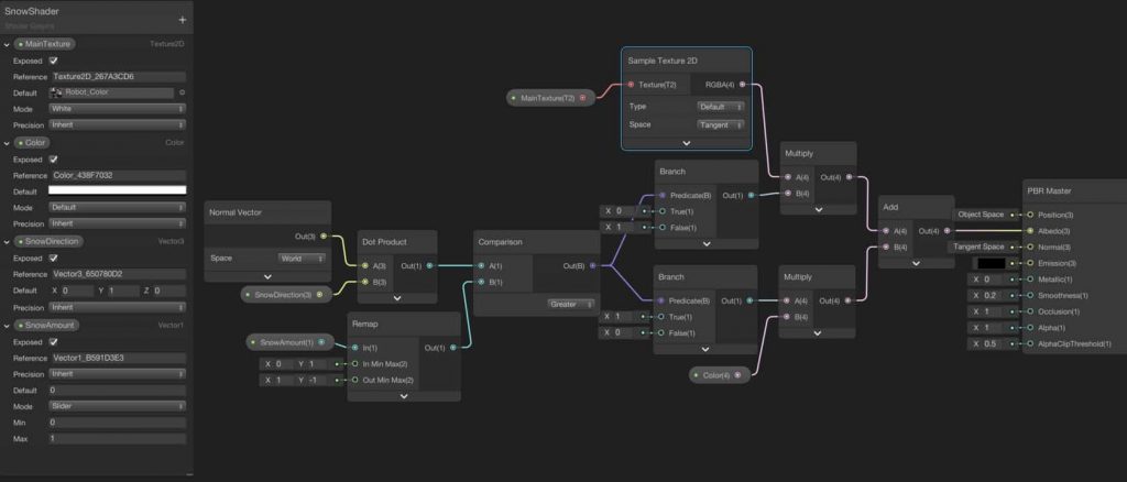 Snow Shader using Shader Graph