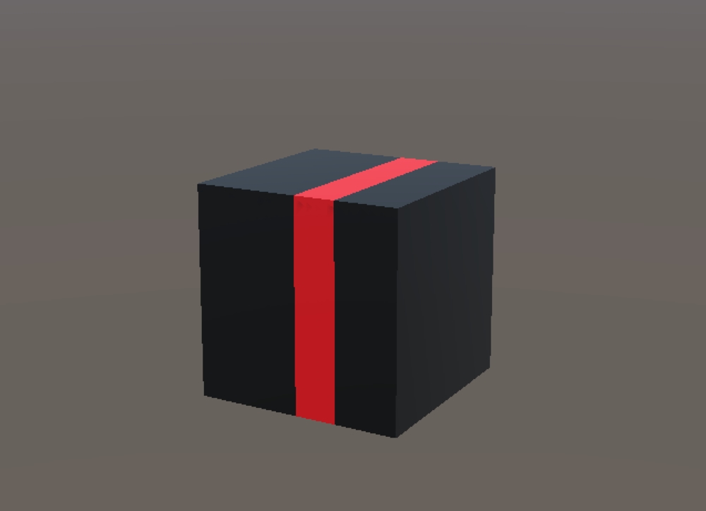 Drawing a line on a cube using Cg/HLSL shader in Unity3D