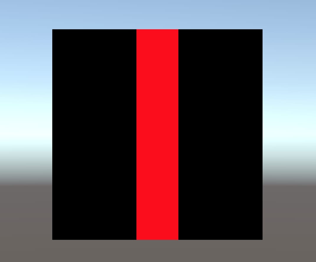 First vertical line shader