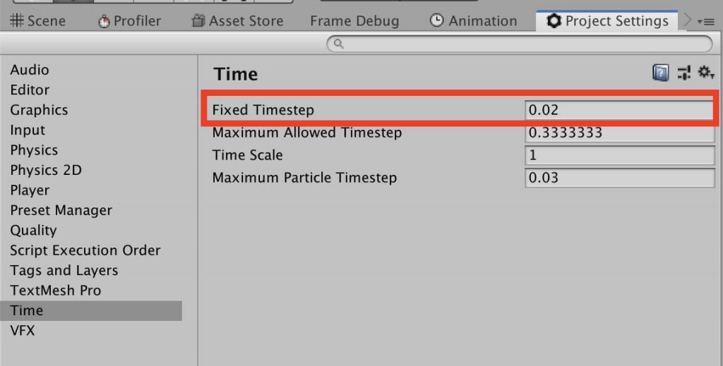 Changing fixed timesteps